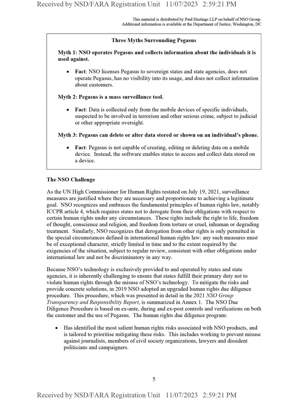 Page 12 from NSO Lobbyists’ “Urgent” Request for Meeting With Antony Blinken