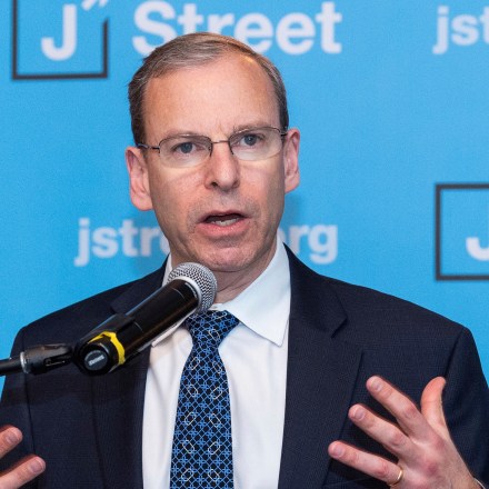 Jeremy Ben-Ami, President of J Street, speaking at the J Street National Conference in Washington, DC on April 15, 2018 (Photo by Michael Brochstein/Sipa USA)(Sipa via AP Images)