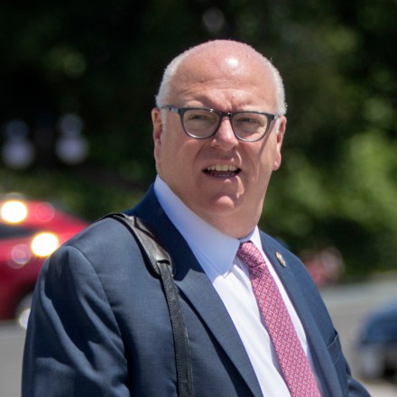 House Democratic Caucus Chairman Joe Crowley, D-N.Y., departs the House of Representatives for the weekend following final votes, at the Capitol in Washington, Friday, June 15, 2018. On Wednesday, Crowley slumped to the ground briefly on a hot day in D.C. during while marching with demonstrators protesting the separation of children from their parents at the Southern border. (AP Photo/J. Scott Applewhite)