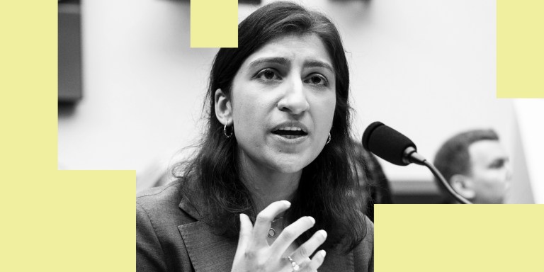 Lina Khan, Chair, Federal Trade Commission (FTC), speaking at a hearing of the House Judiciary committee at the U.S. Capitol. (Photo by Michael Brochstein/Sipa USA)(Sipa via AP Images)