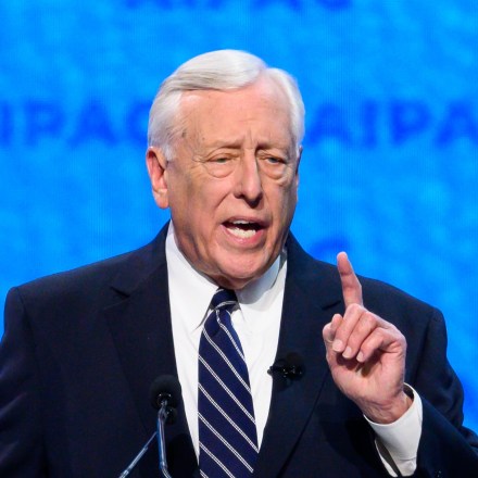 WASHINGTON, DC, UNITED STATES - 2019/03/24: U.S. Representative Steny Hoyer (D-MD), House Majority Leader seen speaking during the American Israel Public Affairs Committee (AIPAC) Policy Conference in Washington, DC. (Photo by Michael Brochstein/SOPA Images/LightRocket via Getty Images)