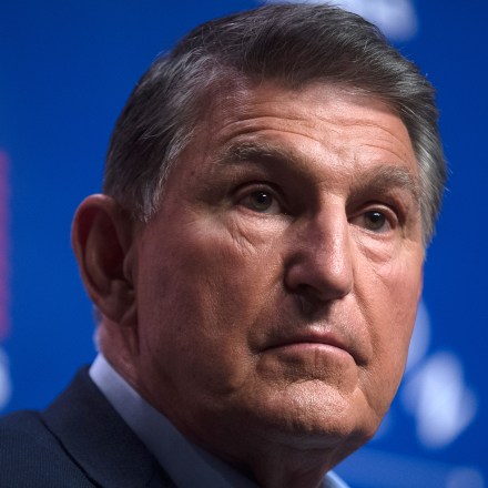 MANCHESTER, NH - JULY, 17: Sen. Joe Manchin III (D-W.Va.) was co-headliner alongside former Utah governor Jon Huntsman (R) at the 'Common Sense' Town Hall, an event sponsored by the bipartisan group No Labels, held on Monday evening, July 17, 2023 at St. Anselm College in Manchester, New Hampshire. The organization is looking for a potential 'unity' ticket for 2024, although Manchin has not announced whether he is seeking reelection for his Senate seat and has not ruled out a 2024 White House bid. Huntsman finished third in the New Hampshire presidential primary in 2012 behind then frontrunner and former Massachusetts governor Mitt Romney (R) and U.S. Rep. Ron Paul (R-TX). John Tully for The Washington Post via Getty Images