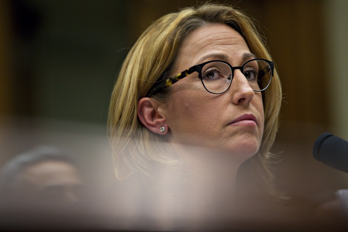 Heather Bresch, chief executive officer of Mylan NV, listens during a House Oversight and Government Reform Committee hearing in Washington, D.C., U.S., on Wednesday, Sept. 21, 2016. Lawmakers are questioning Bresch about how the company raised the price of the life-saving injection to $600 for a two-pack, from $57 a shot when it took over sales of the product in 2007. Photographer: Andrew Harrer/Bloomberg via Getty Images