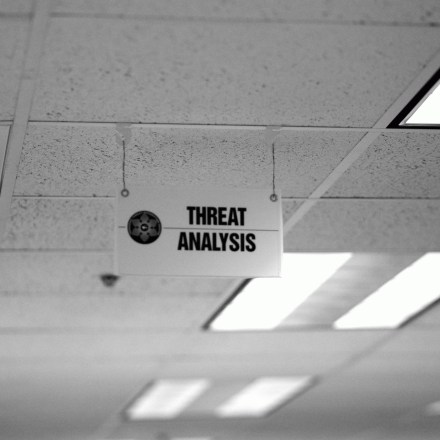 An interior view of the Terrorist Threat Integration Center (TTIC), a special unit at the Central Intelligence Agency (CIA) headquarters in Langley, Virginia, Jan. 30, 2004. This new department of the CIA is designed to collect all terrorist related information from several U.S. Government agencies  and redistribute it.