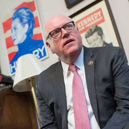 UNITED STATES - FEBRUARY 27: Rep. Joe Crowley, D-N.Y., is interviewed in his Longworth Building office on February 27, 2018. (Photo By Tom Williams/CQ Roll Call) (CQ Roll Call via AP Images)